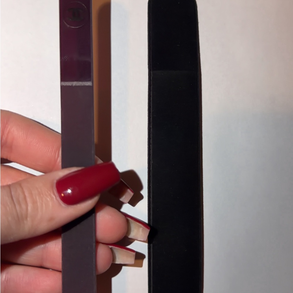 Elegant Black and Purple Nail File Set